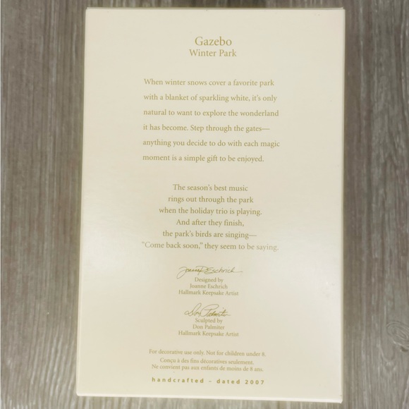 Hallmark Gazebo Winter Park Keepsake Ornament Musical Instruments decoration 07 - Picture 5 of 10